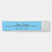 名前と役職のタイトルをこのビジネスに追加 サインプレート (正面)