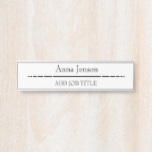 名前と役職のタイトルをこのビジネスに追加 サインプレート (正面)