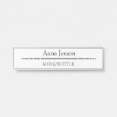 名前と役職のタイトルをこのビジネスに追加 サインプレート (正面)