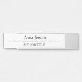 名前と役職のタイトルをこのビジネスに追加 サインプレート (正面)