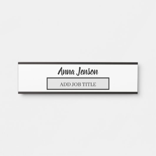 名前と役職のタイトルをこのビジネスに追加 サインプレート (正面)