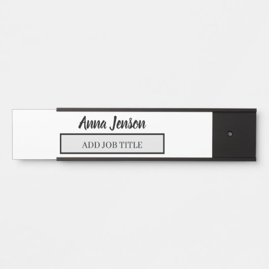 名前と役職のタイトルをこのビジネスに追加 サインプレート (正面)