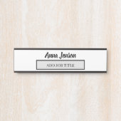 名前と役職のタイトルをこのビジネスに追加 サインプレート (正面)