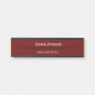 名前と役職のタイトルをこのビジネスに追加 サインプレート