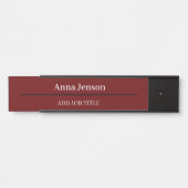 名前と役職のタイトルをこのビジネスに追加 サインプレート (正面)