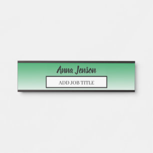 名前と役職のタイトルをこのビジネスに追加 サインプレート