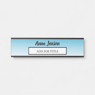 名前と役職のタイトルをこのビジネスに追加 サインプレート