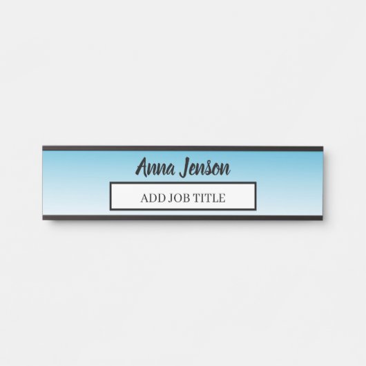 名前と役職のタイトルをこのビジネスに追加 サインプレート (正面)