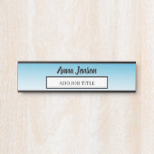 名前と役職のタイトルをこのビジネスに追加 サインプレート (正面)