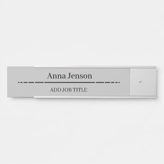 名前と役職のタイトルをこのビジネスに追加 サインプレート (正面)