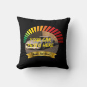 名前と彼の車の写真を追加,バナースペードアイコン クッション (正面)