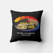 名前と彼の車の写真を追加, Speedoアイコン クッション (裏面)