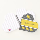 名前と愛のハートと灰色と黄色 ノートブック (内部)