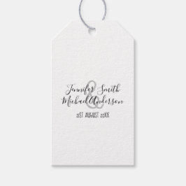 名前と日付のカスタマイズ可能な手書きギフトタグ ギフトタグ