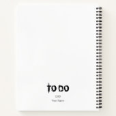 名前と日付のノートブックを使用する ノートブック (裏面)