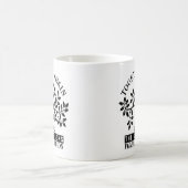 名前と日付入り家族再会の木 コーヒーマグカップ (中央)