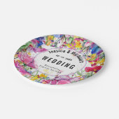 名前と日付💗🌹 Meadow開花コレクション ペーパープレート (アングル)