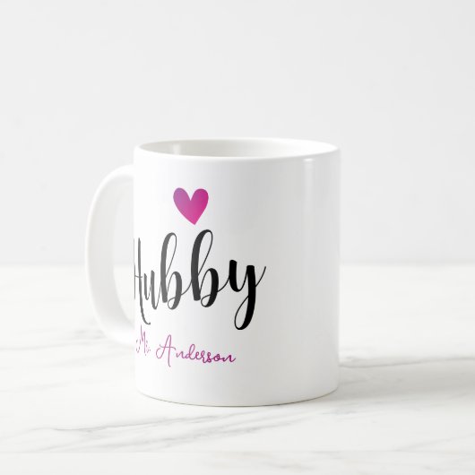 名前と日結婚付け記念日 コーヒーマグカップ (正面左)