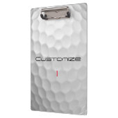 名前と番号がカスタマイズされた特別なゴルフギフト クリップボード (左)