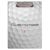名前と番号がカスタマイズされた特別なゴルフギフト クリップボード (正面)