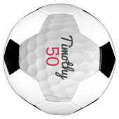 名前と番号の付いたゴルフボールディンプル サッカーボール (回転)