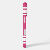 名前と番号の付いたスポーツジャージー – ピンクホワイト Case-Mate iPhoneケース (裏面 / 右)