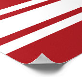 名前と番号を付けたスポーツジャージー ポスター (角)