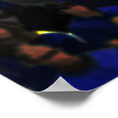 名前と番号を持つバスケットボール選手 ポスター (角)