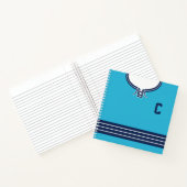 名前と番号カスタムホッケージャージー ノートブック (内部)