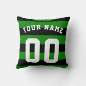 名前と番号サッカージャージーテンプレート クッション (裏面)