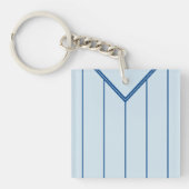 名前と番号ジャージーキーリング、サッカー、サッカー キーホルダー (正面)