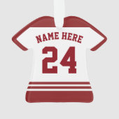 名前と番号ジャージーラトビアロゴオーナメント オーナメント (裏面)