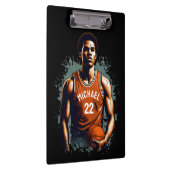 名前と番号バスケットボールプレーヤーの追加カスタム方法 クリップボード (右)