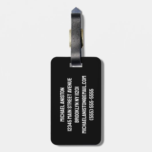 名前と番号バスケットボールプレーヤーの追加カスタム方法 ラゲッジタグ (裏面縦)