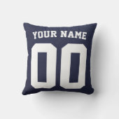 名前と番号ブリティッシュ・アイスホッケー クッション (裏面)