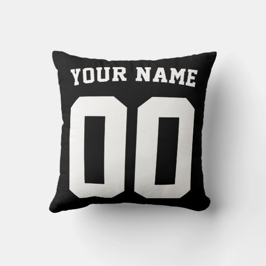 名前と番号ホッケーエンフォーサー クッション (裏面)