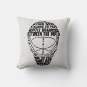 名前と番号ホッケーゴーアマスク クッション (正面)