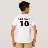 名前と番号Tシャツ。 Tシャツ (裏面フル)