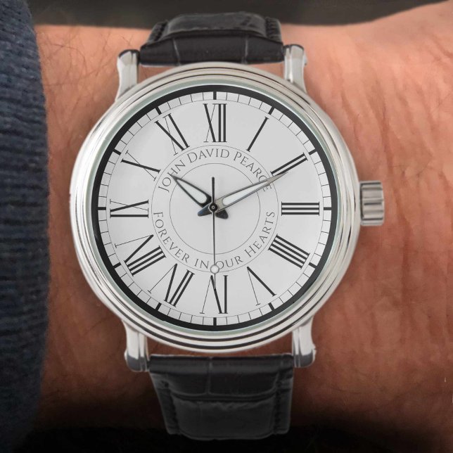 名前と碑文メモリアル 腕時計 (クリエイターアップロード済み)