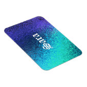 名前と色合いをBlue Premium Magnetでパーソナライズ マグネット (右側)