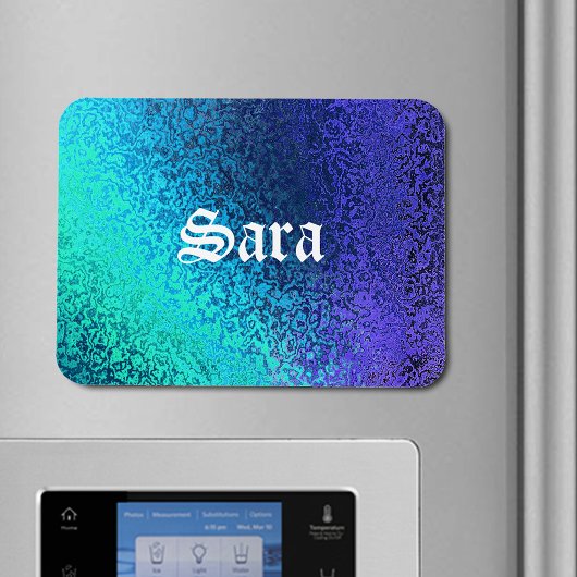 名前と色合いをBlue Premium Magnetでパーソナライズ マグネット