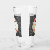 名前と野球の黒板野球パターン タンブラーグラス (左)