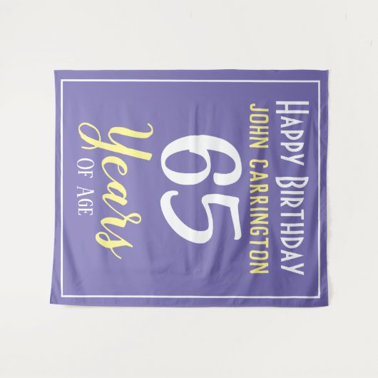 名前と65歳の誕生日 タペストリー (正面(横))