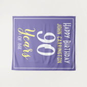 名前と90歳の誕生日タペストリー タペストリー (正面(横))