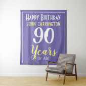 名前と90歳の誕生日タペストリー タペストリー (インサイチュ)