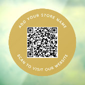 名前とWebサイトの追加QRコードカスタム色 ウィンドウサイン (シート3)