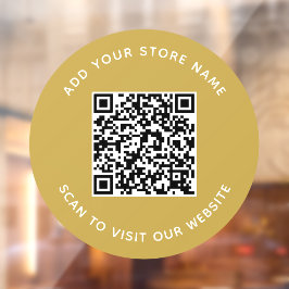 名前とWebサイトの追加QRコードカスタム色 ウィンドウサイン