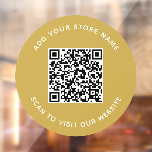 名前とWebサイトの追加QRコードカスタム色 ウィンドウサイン