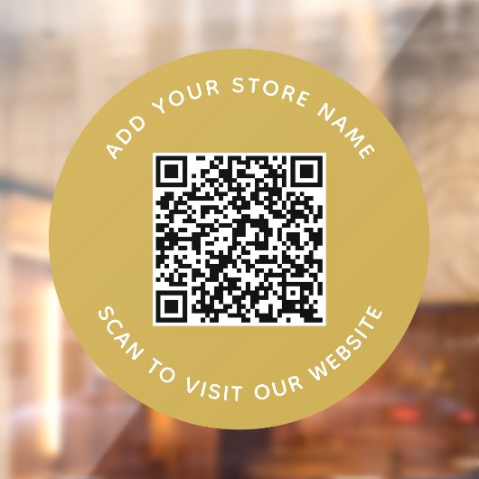 名前とWebサイトの追加QRコードカスタム色 ウィンドウサイン (シート2)