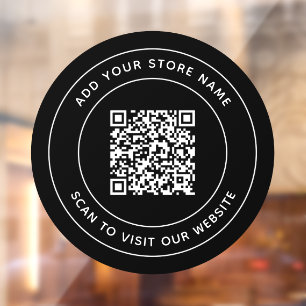 名前とWebサイトの追加QRコードカスタム色 ウィンドウサイン